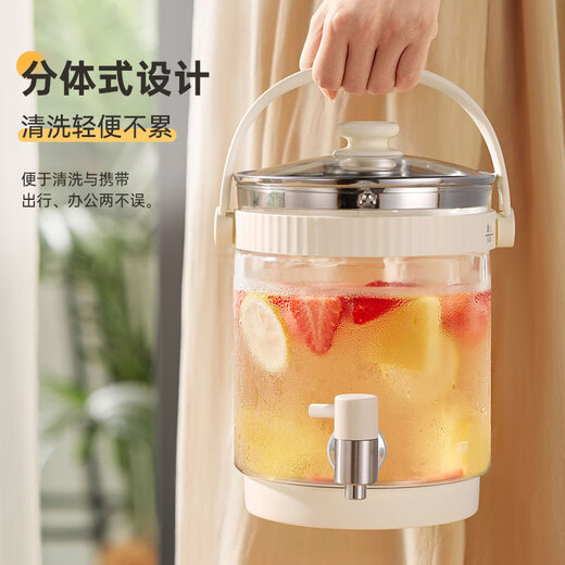 Oaks flower tea health pot large-capacity health kettle health kettle tea boiler stewing all-in-one tea kettle kettle electric kettle health bucket with faucet constant temperature 304 food-grade stainless steel + multi-stage precision temperature adjustment free filter 3L