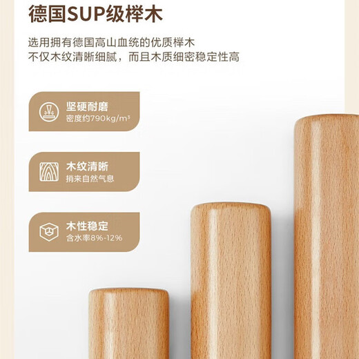 Montessori platform bed beech floor bed 1.2 solid wood without bedside tatami 1.5 single crib children's bed 100*200*25 free bed legs (self-assembled)