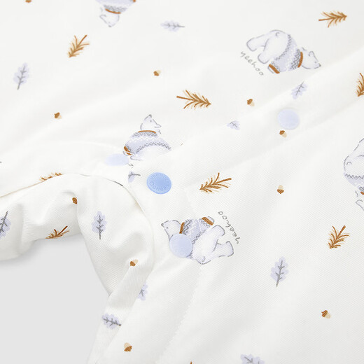 英氏（YEEHOO）夹棉连体衣动态恒温婴儿衣服秋冬保暖新生儿衣服精梳棉宝宝爬服