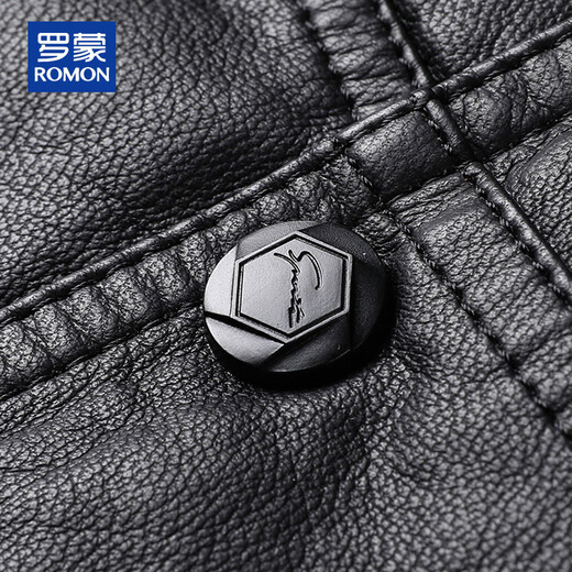 ROMON men's autumn and winter new sleeveless PU leather vest, fashionable and casual, velvet and thickened, trendy and can be worn outside, warm vest