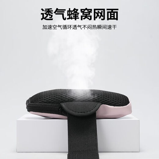 Mobile phone storage bag, sports arm bag, outdoor running wrist bag, thin but water-resistant morning running fitness equipment, unisex, orange, dual-purpose, suitable for wrists and arms, within 6.8 inches