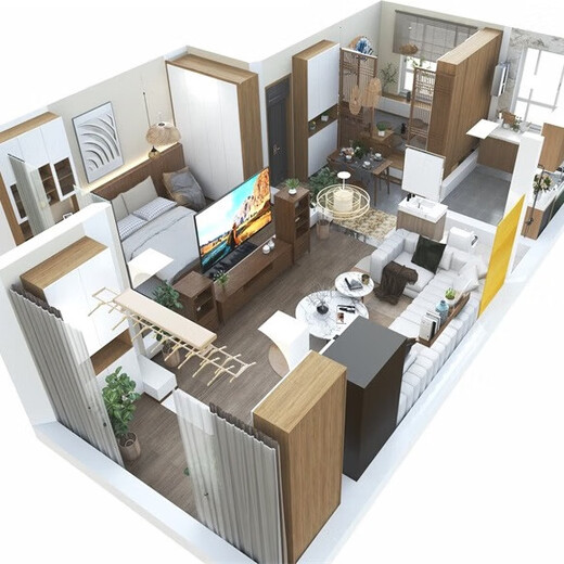 Yipin immediately makes an appointment for exclusive room measurement service, privilege card, decoration design, whole house design drawing and renderings.