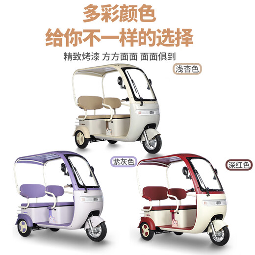 Flying Pigeon Legend Electric Tricycle Electric Vehicle Small Home Pick-up and Drop-Off Children and Elderly Transportation Leisure Covered Tricycle Mountain Area Chaowei/Tianneng 1000W Motor + 72V20A Lead-acid Battery + About 50 km