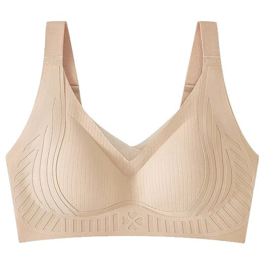 Qianyouyue Pilates Black Bandage Seamless Push-up Bra Thin Breathable Breast Reduction Black S 80-105Jin Jin equals 0.5kg