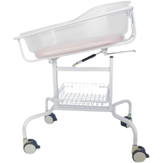 Universal hospital's same style confinement center crib, obstetrics and gynecology, newborn baby stroller, anti-overflow milk mobile baby pusher, new high-end baby care bed (large double-sided wheels), fully equipped frame structure