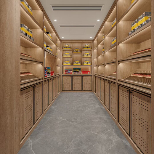 Customized cigar cabinet by the shopkeeper, cedar wood cigar tea refrigerated cigar room, constant temperature and humidity stainless steel red wine cabinet, custom cigar cabinet, single door