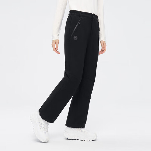 BOSIDENG's new style down pants for women, high-waisted slimming wide-leg flared trousers for outer wear B40147042ZB Extreme Night Black 8A50 S BD_Can't take the photo, please contact customer service