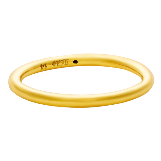 Chinese jewelry plain gold ring women's pure gold closed hollow smooth ring as a holiday birthday gift for friend and wife. Smooth ring. 18. About 0.84g. If the weight exceeds the limit, the amount will be refunded.