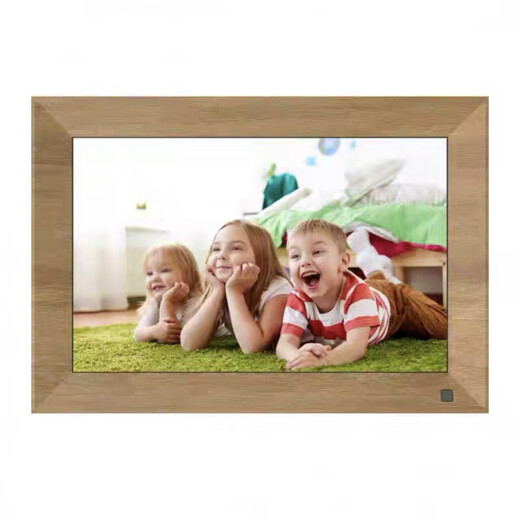 俏博莱魅泽（MEIZE）智能高清数码云相框10英寸家用触摸屏WIFI远程上传电子相册播放器 10英寸黑色32G内 10寸木纹色32G内存+64G卡