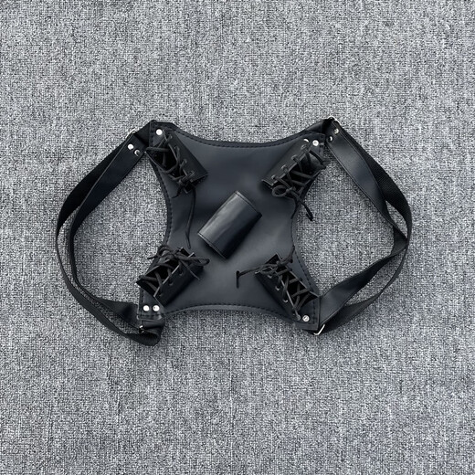 MI Xiaomijiao animation cos hanging knife children's stage Han sword bamboo sword drawing hanging belt sword sheath performance bag Shuiyao day double sword strap