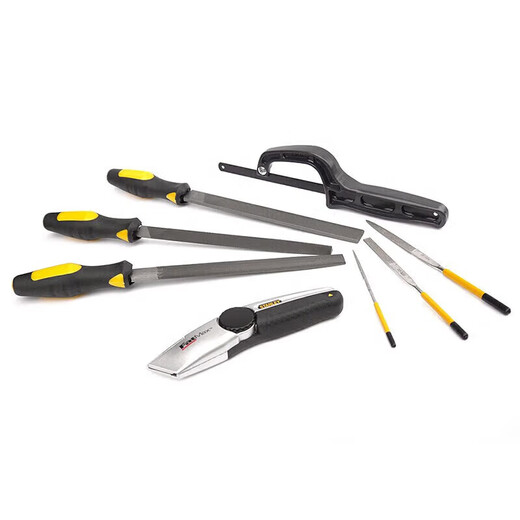STANLEY cutting and dressing set diamond file grinding tool set small high hardness woodworking medium tooth 8-piece cutting and dressing tool holder_LT-015