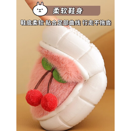 DFBK children's cotton slippers 2025 new style boys and girls autumn and winter wool slippers cotton shoes girls' wool slippers avocado green 28/29 inner length 18cm