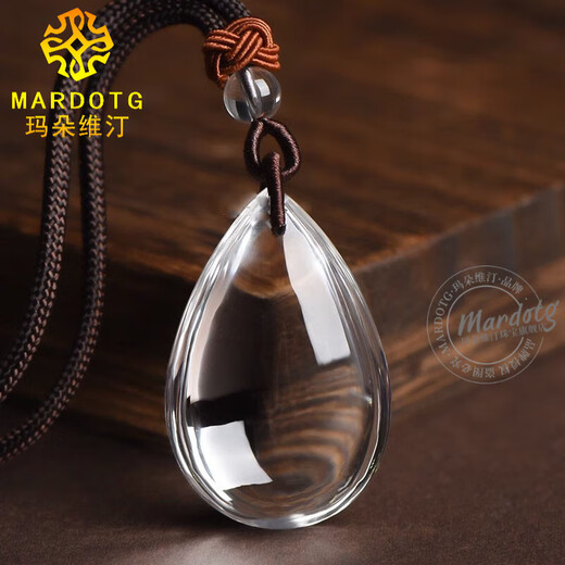 MARDOTG original white crystal water drop pendant for men and women crystal necklace pendant jewelry gift 25 40mm