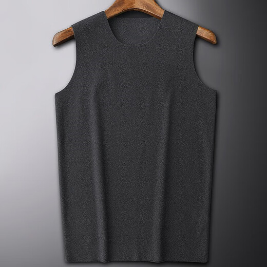 DeRong Ropa Interior Térmica Sin Costuras Camisa De Fondo para Hombres Ropa Interior De Calefacción Más Chaleco De Fondo De Terciopelo Chaleco Deportivo De Invierno 2409 Chaleco Térmico Blanco 2XL