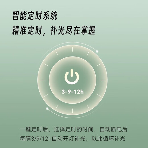 CPAI plant fill light for succulents USB clip-type simple artistic light green plant light LED growth light bar type full spectrum clip light (adjustable brightness/mode and timer)