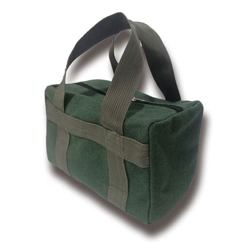 Pickup Cat customized thickened canvas tool bag multi-functional storage bag auto repair bag wear-resistant canvas vehicle tools labor insurance and durability black round bag length 50cm diameter 28cm non-fading inner edge