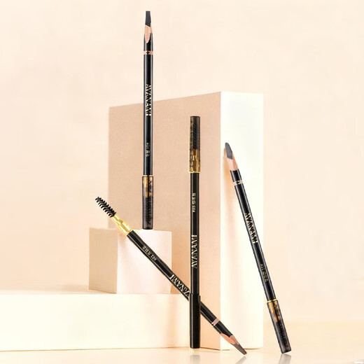 AYANAMI machete eyebrow pencil, natural and long-lasting, not easy to fade, double-ended wild eyebrow pencil with clear roots, for novice makeup artists, can be painted without makeup, 05# smoky gray