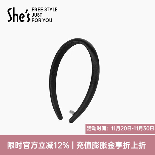 She s Akiko dopamine simulated silk satin hair hoop hair clip hair press headband hair accessories birthday gift for girlfriend black G0