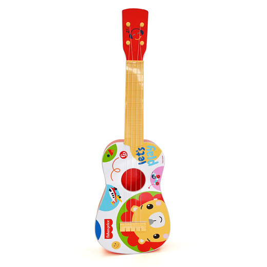 Fisher-Price children's musical instrument ukulele baby early education music enlightenment infant musical instrument toy lion F6636