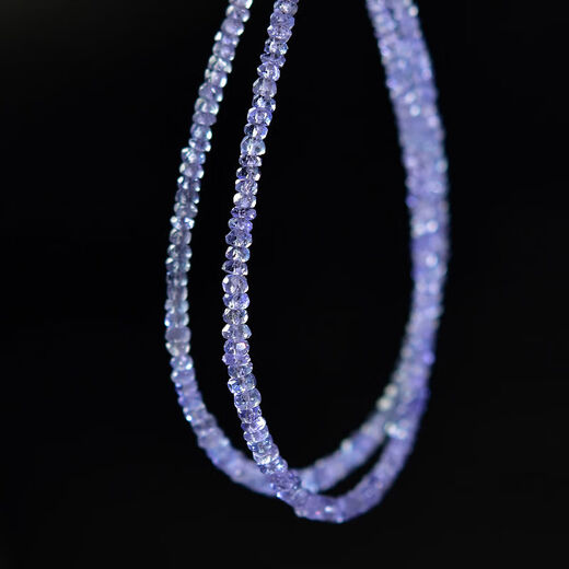 Eternal Leaf Tanzanite Bracelet for Women and Men East China Sea Crystal Agate Jade Jade Blue Gemstone Scattered Beads Faceted Disc Beads Bracelet Shape-Shaped Plain Circle Approximately 3mm