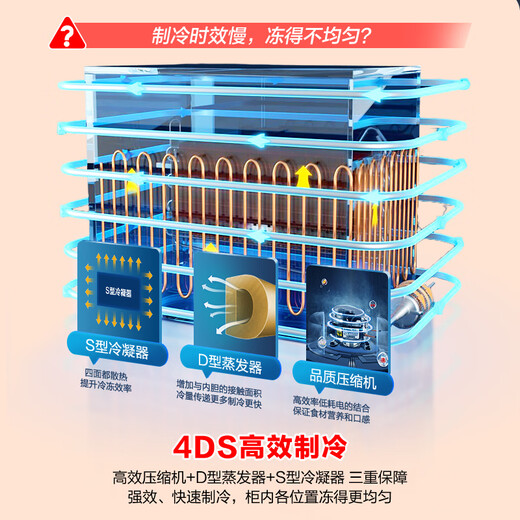 Ronshen 300-liter first-class energy-efficient energy-saving large-capacity freezer refrigeration and freezing conversion single-temperature high-efficiency frost-reducing low-noise horizontal freezer trade-in national subsidy BD/BC-300E10HNLAJ 300L