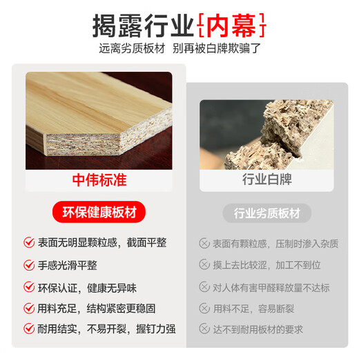 ZHONGWEI boss desk modern minimalist office desk executive desk manager supervisor workbench 1.6 meters including cabinet