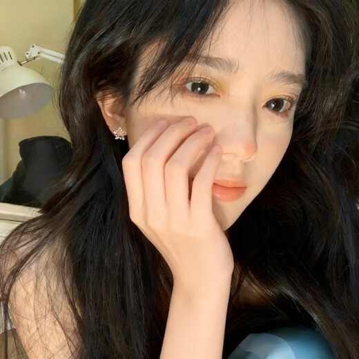 Bai Qixin star ear clip star-shaped hollow earrings without pierced earrings for women fashion simple zircon ear bone clip birthday gift star hollow ear clip-with ear plugs gift box