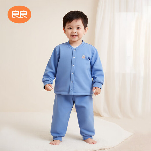 Liangliang Selected Baby Autumn and Winter Suit Baby Pure Cotton Thickened Clothes Children's Split Warm Sleeping Bag 100G Cotton Gulu-Padding Front Suit|80cm One Size Suitable for Indoor Temperature 10-20