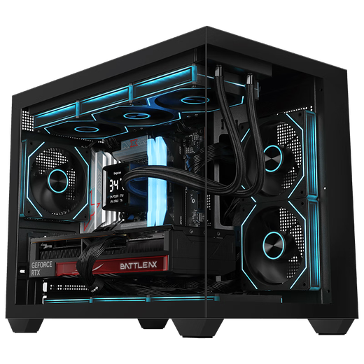 Colorful RTX5090D 5080 5070 Ti graphics card computer host AMD Ryzen 9800x3d desktop DIY assembly computer AI design e-sports game complete machine with two 9800X3D RTX5070 host