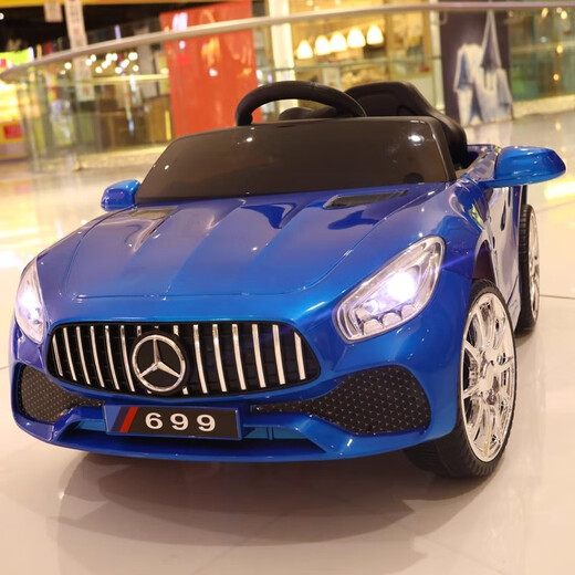 FG WILSON Mercedes-Benz children's electric car four-wheeled with remote control baby car men's and women's toy car can sit on people rechargeable stroller low-end model car no battery no function electric drive