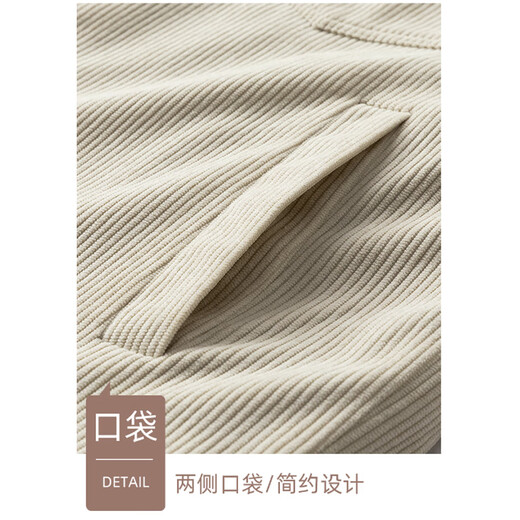 Maoren cotton jacket for men in autumn and winter, corduroy core jacket for young and middle-aged people, warm and velvet thickening casual jacket, coffee plus velvet XL