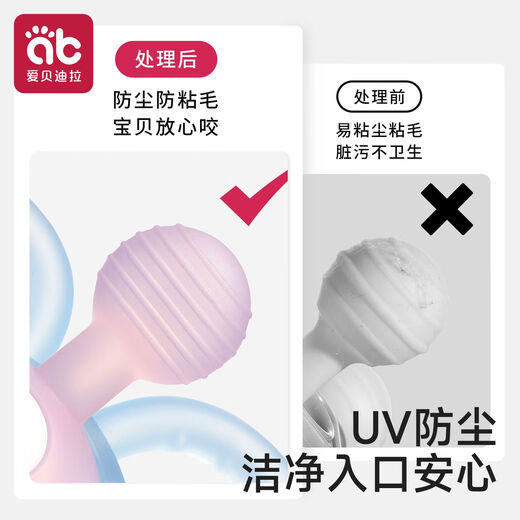 Aibedila Manhattan Teeth Fixing Device Hand Grabber Baby Can Bite Toddlers Anti-eating Hands 4 Months and 6 Babies 3 and 5 Months and 5 Months Old Qingqi Model + Free Storage Box Yalava Star Free Storage Box