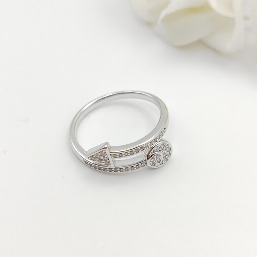 XUPING Xuping jewelry personalized design arrow girl's ring daily commuting versatile X001221418 ring (open design 6# closed