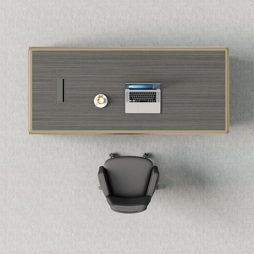 Desk Boss Desk Simple Modern Manager Desk Light Luxury Leadership Desk and Chair Set Office Executive Desk Combination 1.6 Meter Boss Desk E0 Plate + Desktop Aluminum Alloy Edge