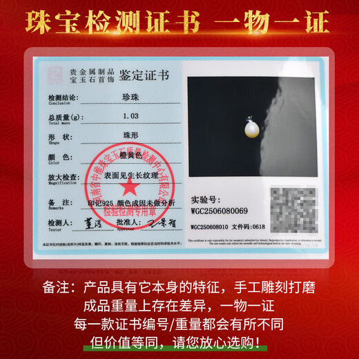 千载一玉淡水银镶嵌珍珠吊坠 女士精致款式 品牌珠宝