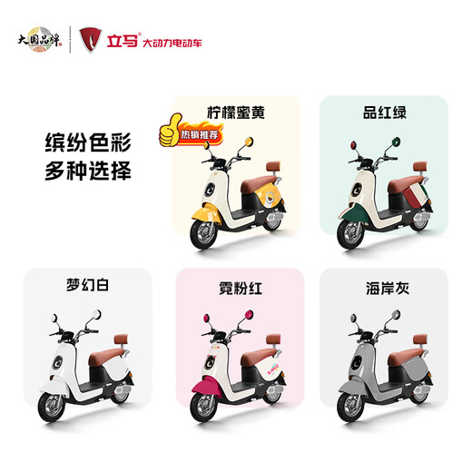 LIMA Electric Motorcycle MINI Speed 50km/h - Range 60KM CHILWEE Battery 60V Long Range Commuting Electric Vehicle Lemon Yellow