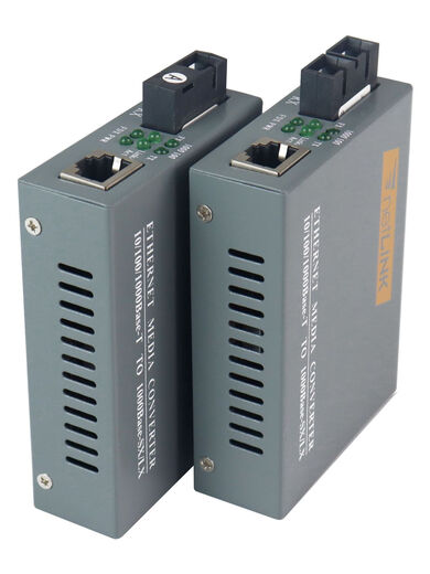 Netlink 100M Gigabit fiber optic transceiver 1 optical 1 electrical single mode fiber AB end pair media converter large power supply neutral Gigabit 1 optical 1 electrical 3KM