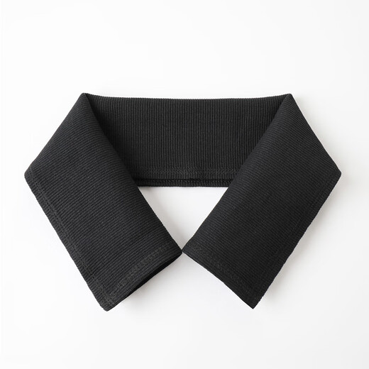 Fat Donglai's same style down jacket collar protector, anti-dirty collar protector, cotton thread sleeve, knitted collar, men's and women's cotton coat, black fine thread collar