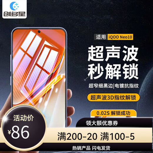 Chuangduoxing suitable for iqoo15 tempered film iqoo13 mobile phone film neo10pro ten HD ne iQOONeo11 2 pieces HD tempered film with earpiece dustproof net