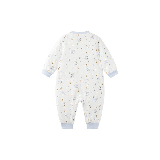 英氏（YEEHOO）夹棉连体衣动态恒温婴儿衣服秋冬保暖新生儿衣服精梳棉宝宝爬服