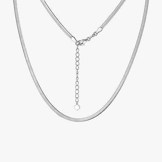 Meluxe Pt950 platinum necklace snake bone chain platinum clavicle chain for women birthday gift for girlfriend about 8.97g-40cm