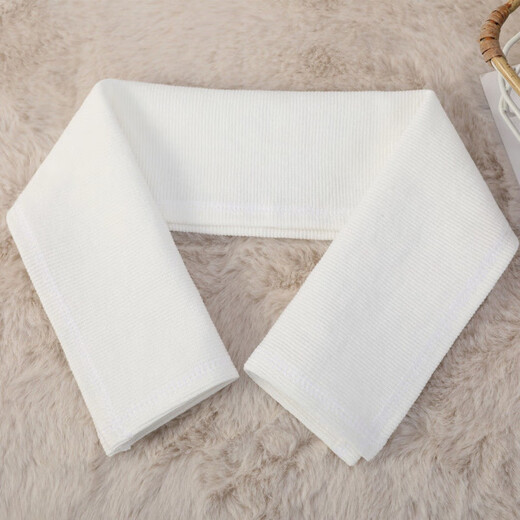 Down jacket anti-dirty collar, removable and washable anti-dirty clothing artifact accessories, threaded protective sleeve, full collar, white 54*16 bag with free needle and thread