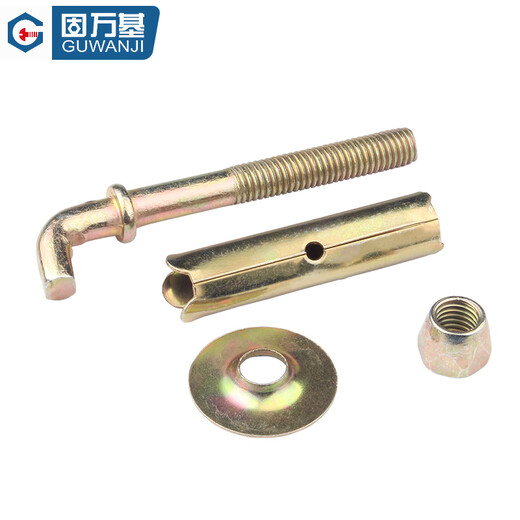 Guwanji water heater hook expansion screw bolt fixed installation solar electric water heater special extended hanging nail load-bearing color zinc M10x120 (90) 2 pieces