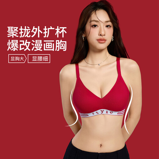 Miss Polly's bright red zodiac year underwear set for women 2026 Year of the Horse clothes, socks, scarf gift box 6. zodiac year underwear set 2 sets + scarf + 4 pairs of horse year socks (with gift box gift bag) M (34/75ABC universal) M one size fits all