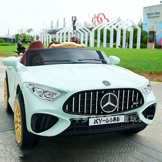 Dianmai children's electric car four-wheel electric car can seat men and women baby remote control car gift toy car stroller pink single drive small battery