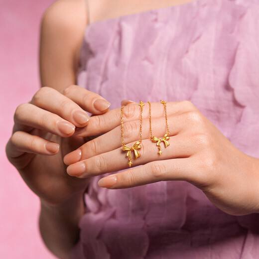 Saturday Fortune Gold Necklace Actress Dream Girl Heart Pendant Birthday Gift Price A0611998 Approximately 3.46g 40+5cm