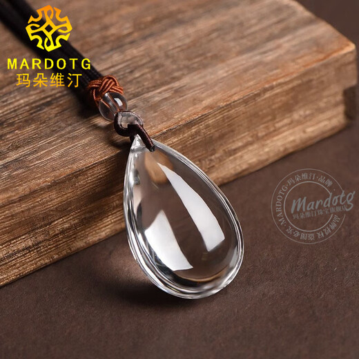 MARDOTG original white crystal water drop pendant for men and women crystal necklace pendant jewelry gift 25 40mm