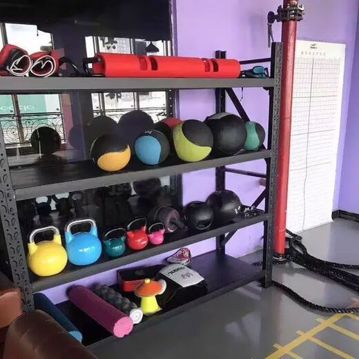 Gym sports equipment storage rack personal training gadgets Pilates yoga ball mat sports equipment storage rack black light load-bearing 100KG layer length 105cm*width 40cm*height 200*3 layers