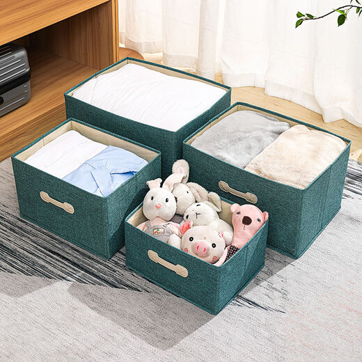 Fantasy Storage Box Home Clothes Wardrobe Storage Box Basket Toy Clothing Organizer Magic Foldable Box Bamboo Charcoal Gray Extra Large 60L (50x40x30) Breathable and Mildew Resistant