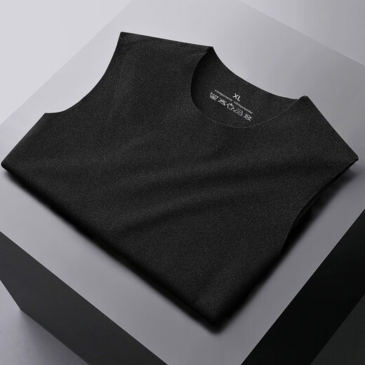 DeRong Ropa Interior Térmica Sin Costuras Camisa De Fondo para Hombres Ropa Interior De Calefacción Más Chaleco De Fondo De Terciopelo Chaleco Deportivo De Invierno 2409 Chaleco Térmico Blanco 2XL